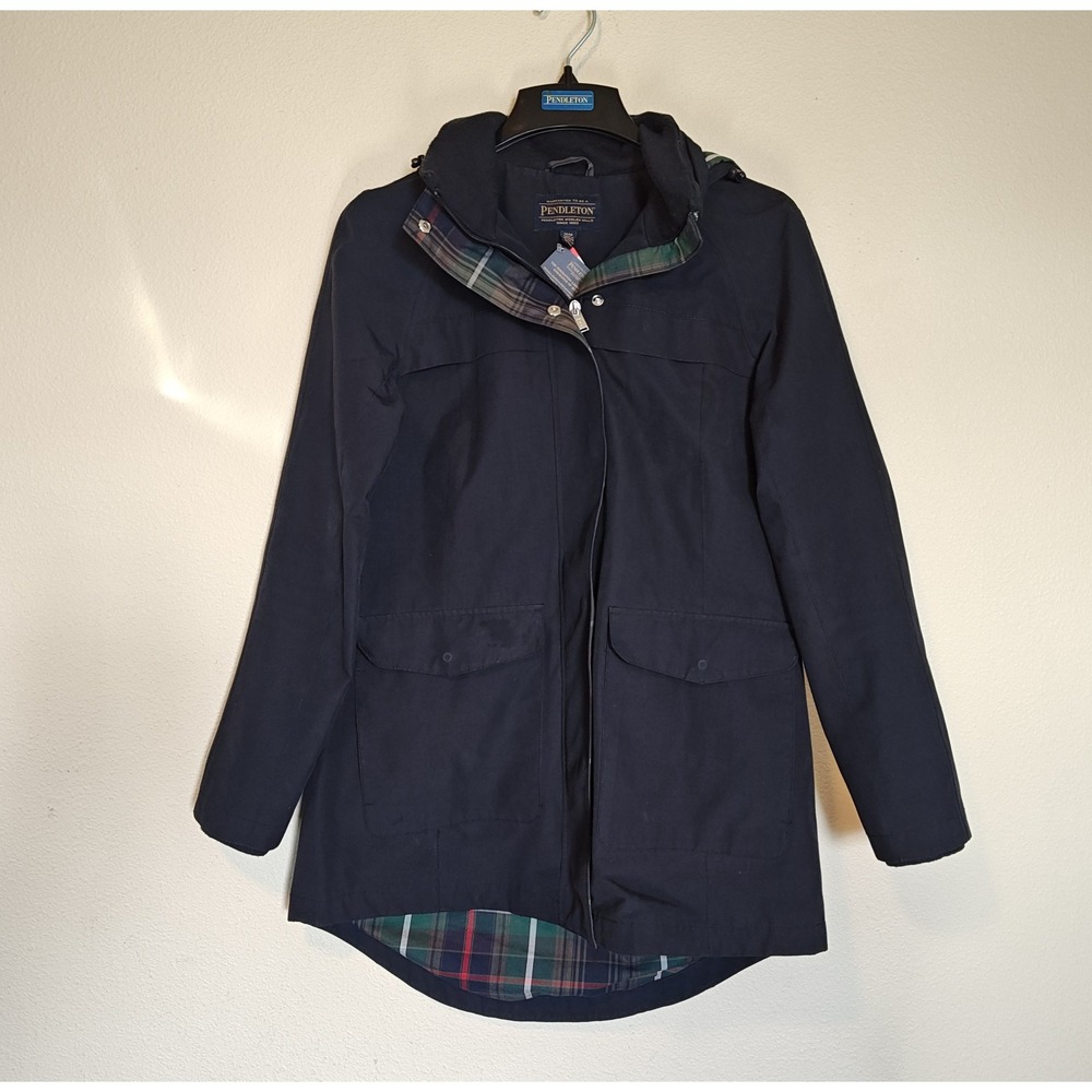 Pendleton Softshell Rain Jacket Women M Navy Blue… - image 3